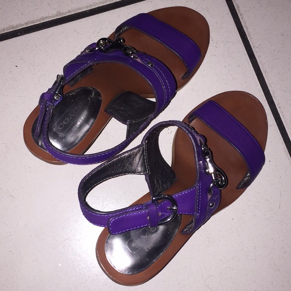 Like New! Coach Wedge Sandals, barely worn! - Picture 2 of 5